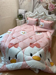 Set ga gối chăn phao poly cotton