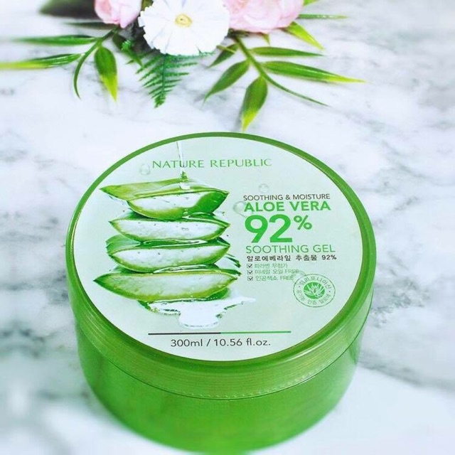 Gel Lô Hội Chính Hãng - Gel Lô Hội Đa Năng Aloe Vera Nature Republic 92 - Hàn Quốc - New