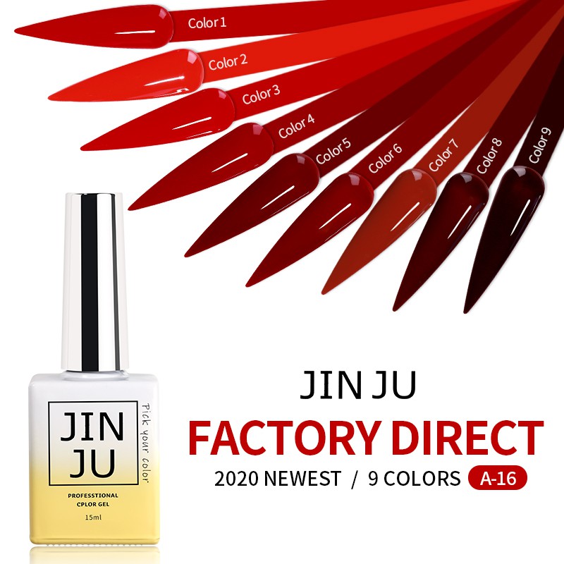 Sơn gel JINJU mã A16 chai 15ml chính hãng