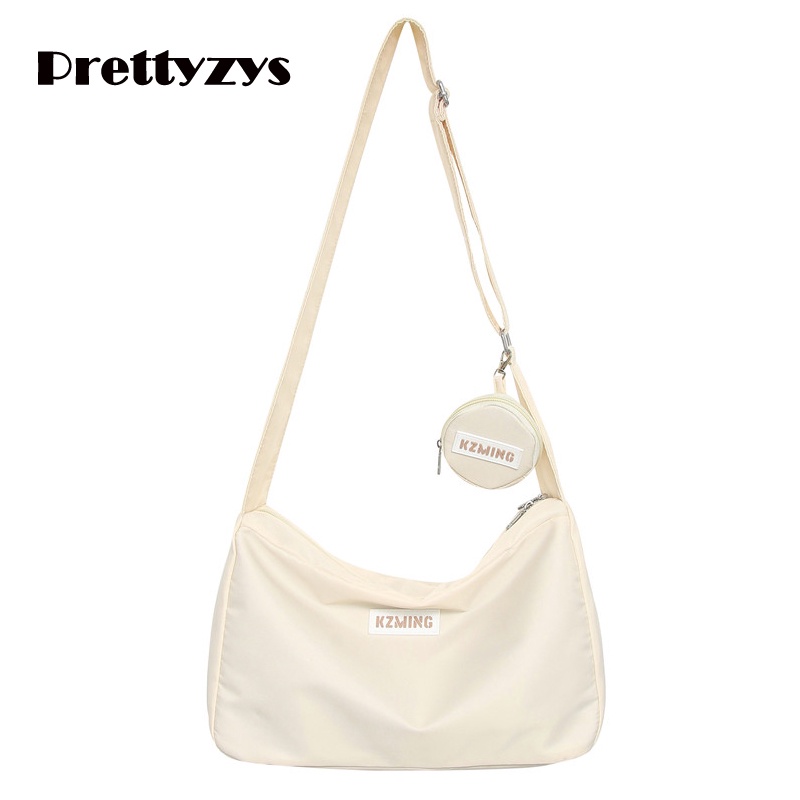 Túi đeo chéo Prettyzys phong cách Hàn Quốc 2022 sức chứa lớn cho nữ