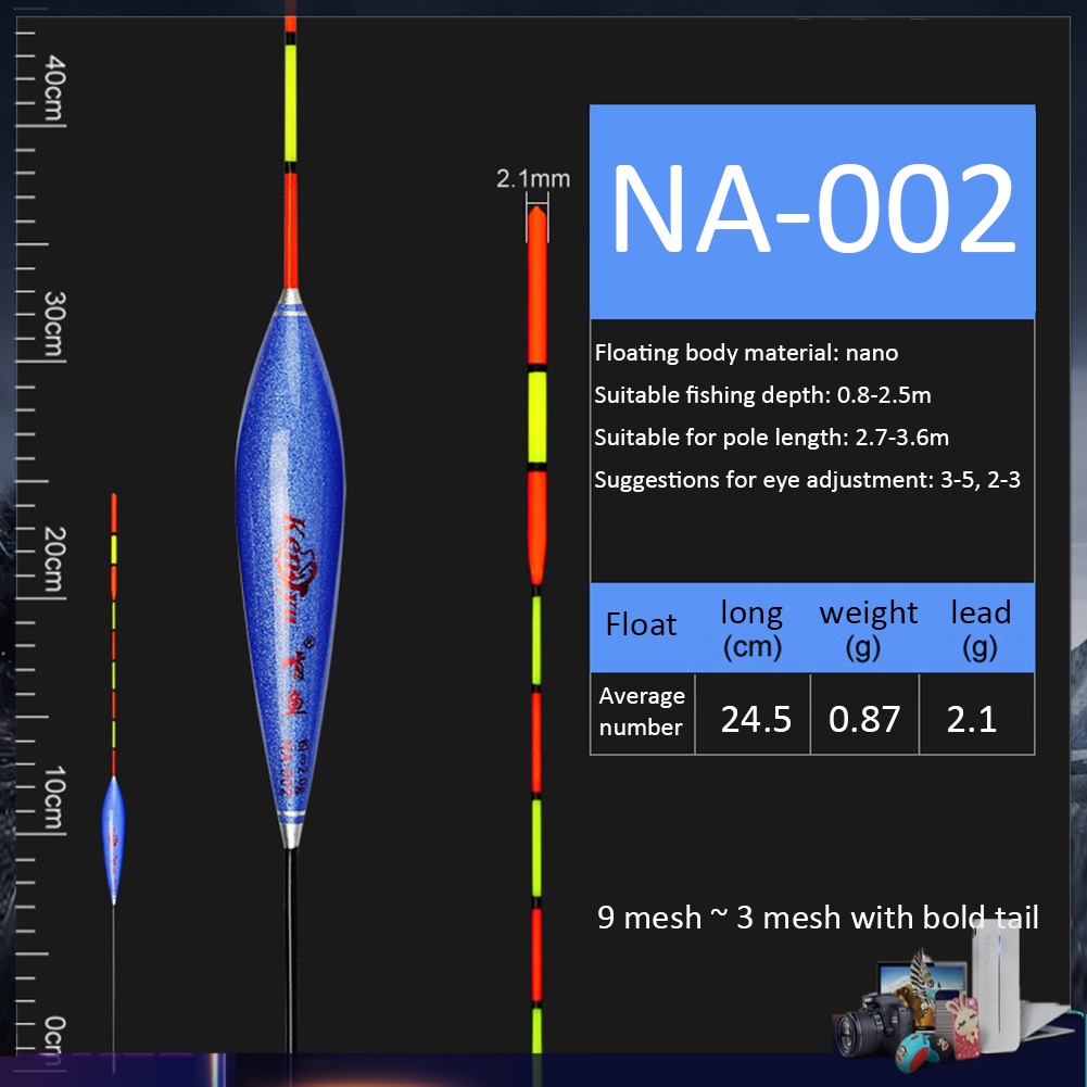 Phao câu cá nano thông minh cảm biến trọng lực cao cấp