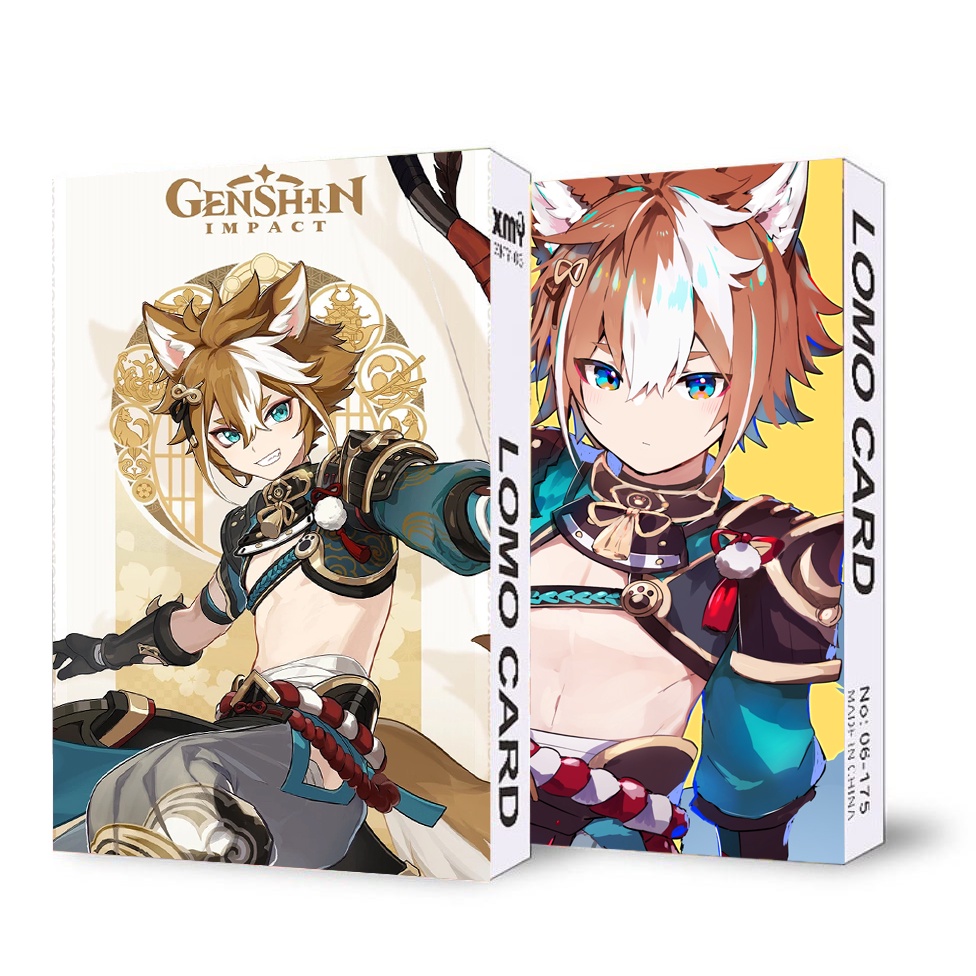 Hộp ảnh lomo IN HÌNH Genshin Impact các nhân vật 30 tấm game chibi quà tặng xinh xắn mẫu 2