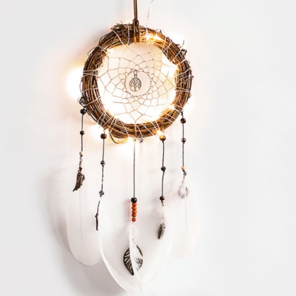 BN03 Phụ kiện treo trang trí Dream Catcher XR080 (có kèm đèn)