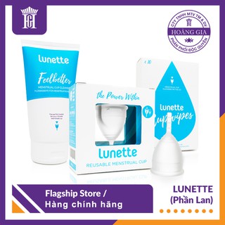 Combo Cốc Nguyệt San Lunette Kèm Phụ Kiện Vệ Sinh Cốc - Hàng Chính Hãng Nhập Khẩu Phần Lan - Thương Hiệu Số 1 Thế Giới