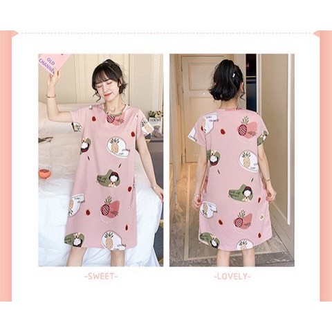 Váy ngủ hoạt hình cute đồ ngủ mặc nhà mềm, mát, mỏng sia clothing | BigBuy360 - bigbuy360.vn