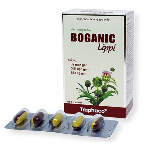  Boganic Lippi Traphaco – Giúp hạ men gan, giải độc gan, bảo vệ gan, ngừa mỡ máu cao, xơ vữa động mạch 