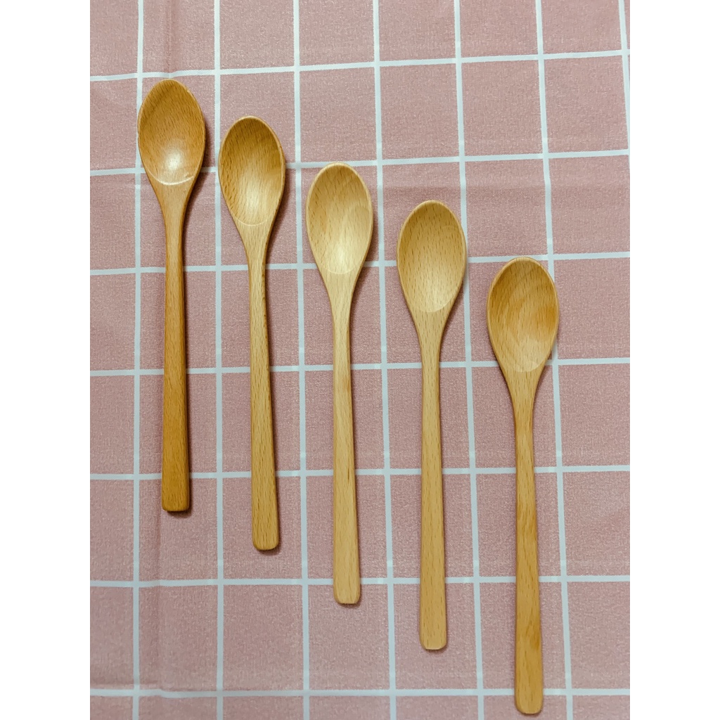 Muỗng, thìa gỗ búp sen cho bé, ăn cháo, ăn bột đều được