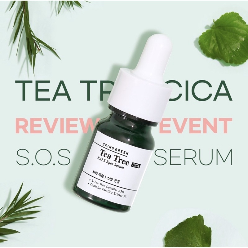 Serum tinh chất tràm trà giảm mụn Bring green Tea tree S.O.S spot serum