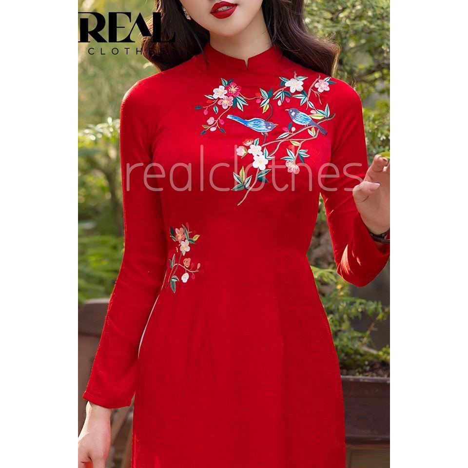 Áo dài Hội An đỏ size XL_REAL