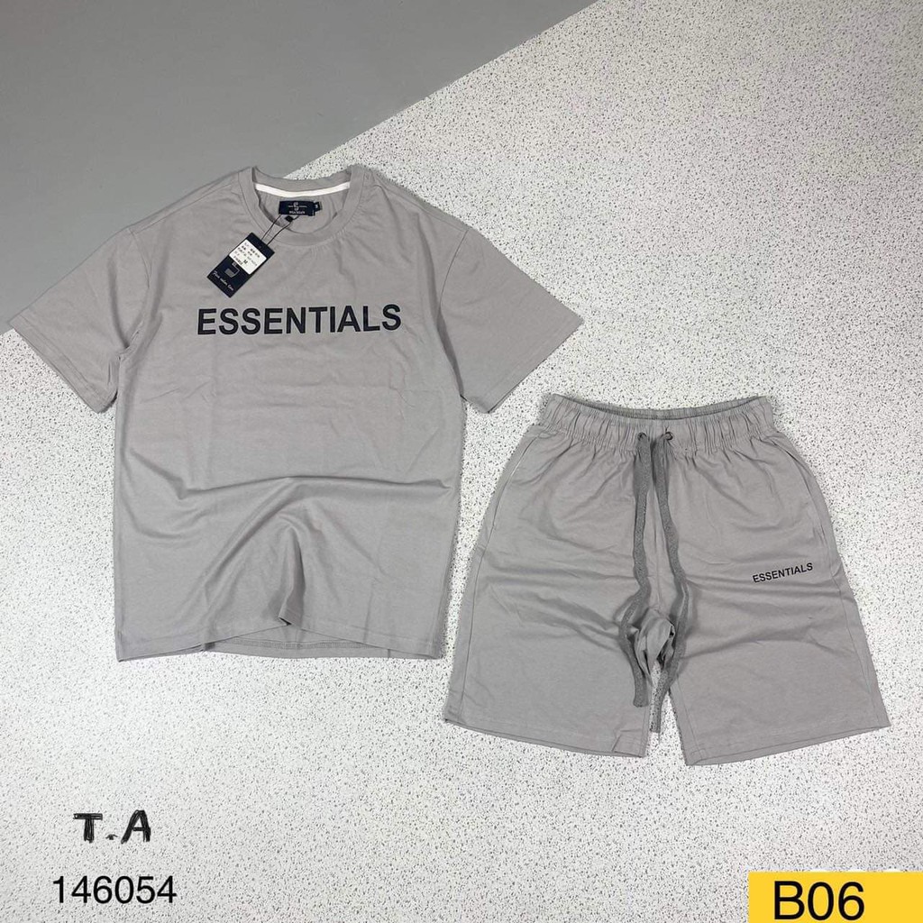 [ FREE SHIP ] Bộ Hè Nam Nữ Essentials Cotton siêu HOT | BigBuy360 - bigbuy360.vn