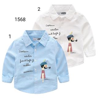 Áo sơ mi cho các bé trai cực đẹp😍😍 họa tiết cực yêu luôn ý size từ 3 đến 8 tuổi ạ 😍😍 có 2 mầu xanh và trắng như hình