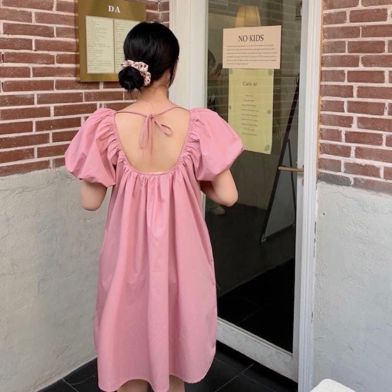 [Ảnh thật/Video]Set bạn thân có bán tách lẻ Váy tay bồng ulzzang Hàn Quốc