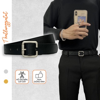 Thắt lưng nam nữ Ulzzang thời trang Hàn Quốc bản nhỏ 2.8cm TL134 (Hỗ trợ bấm, cắt dây nịt) - Thắt Lưng Giá Tốt