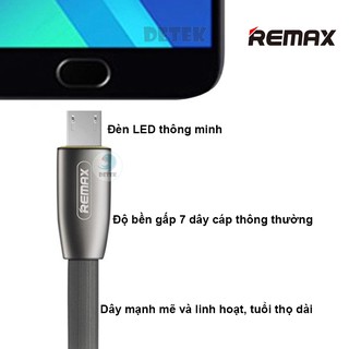 Cáp sạc thông minh Remax Lightning Knight RC-043M cổng Micro USB