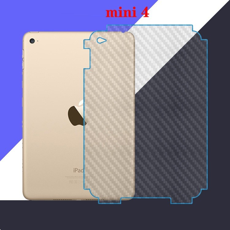 Miếng dán Carbon chống trầy mặt lưng cho iPad mini 4.