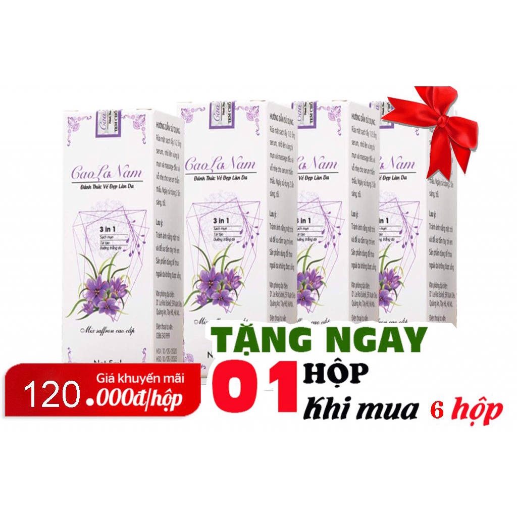 Cao Lá Nam Myphamhandmade Lá Nam Mix Saffron 3 IN 1 Cao Cấp - Đánh bay mụn sau 7 ngày.