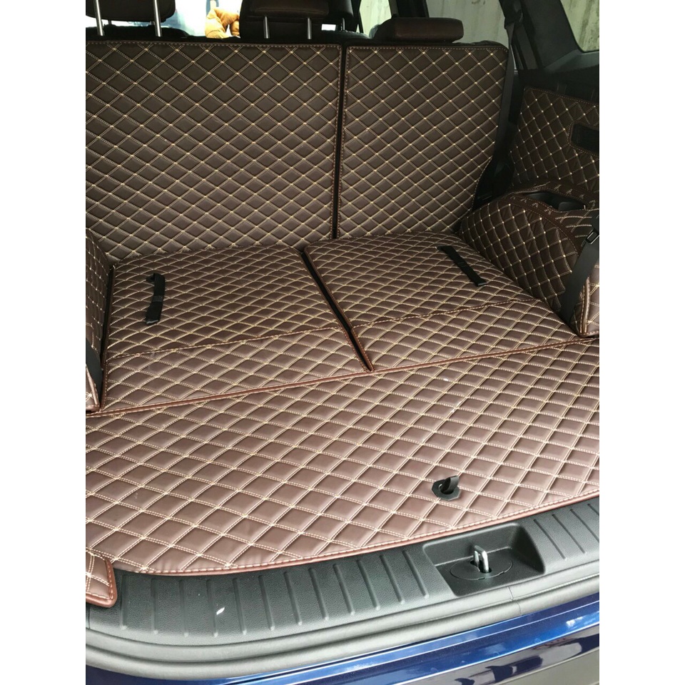 Thảm lót full cốp da Pu cao cấp cho xe Huyndai Santafe