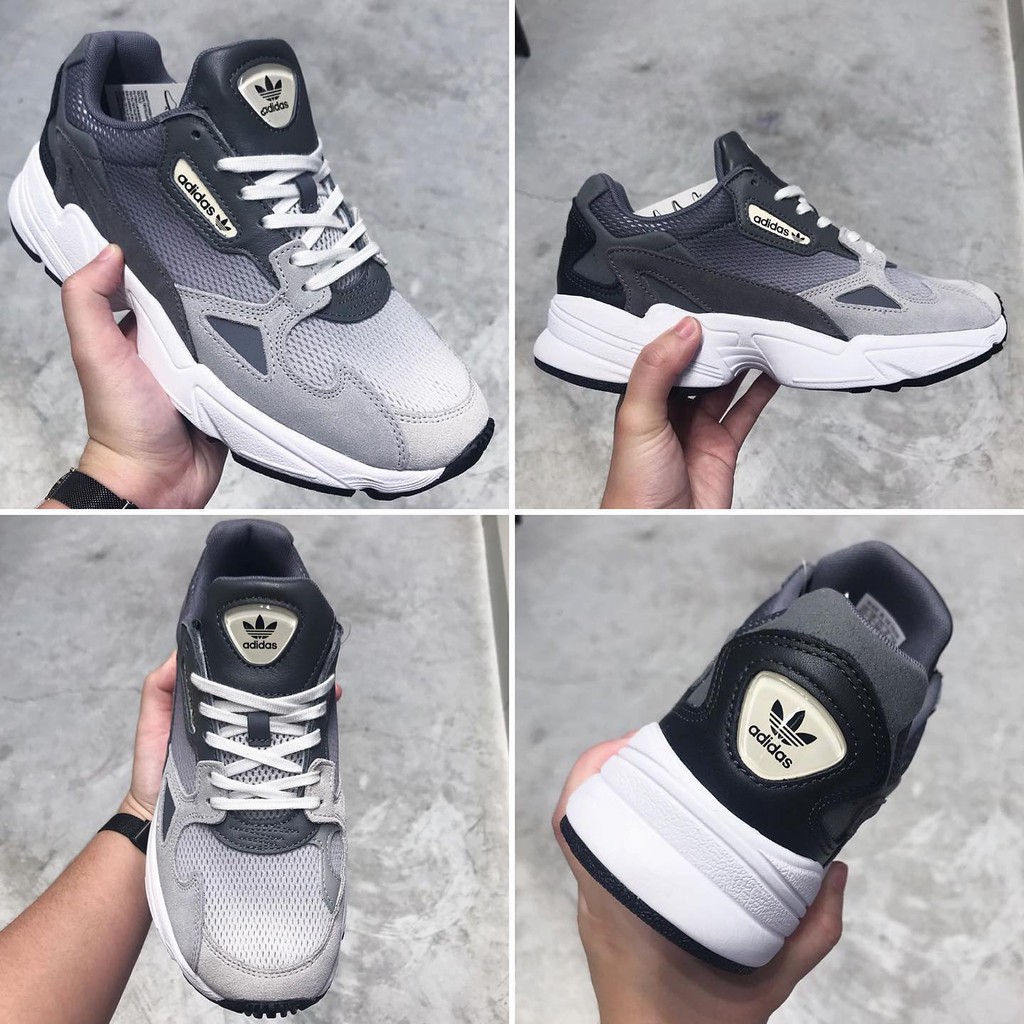 Giày Adidas Falcon Auth FREESHIPAdidas Falcon Grey Chính Hãng -Giày Đế Cao 4cm Tôn Dáng [EE5106]