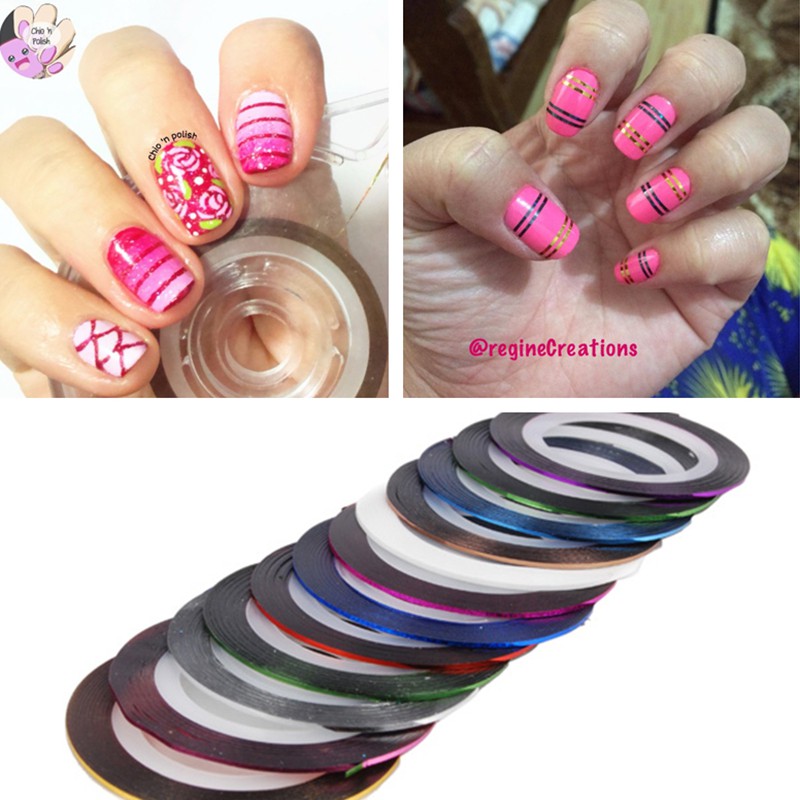 Cuộn băng keo UR SUGAR dán trang trí móng nghệ thuật cao cấp 1mm