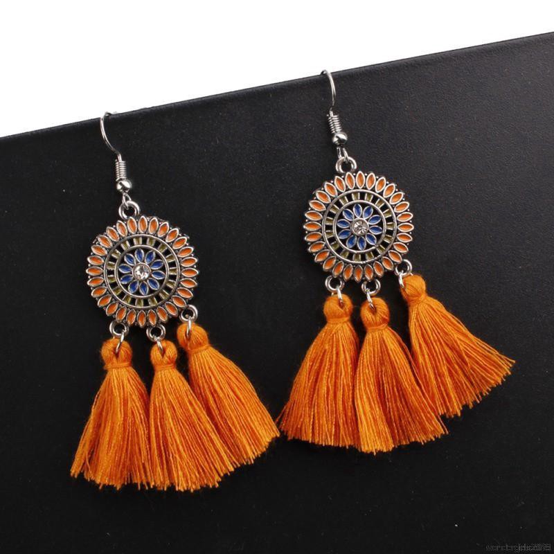 Khuyên Tai Tua Rua Phong Cách Thời Trang Bohemian