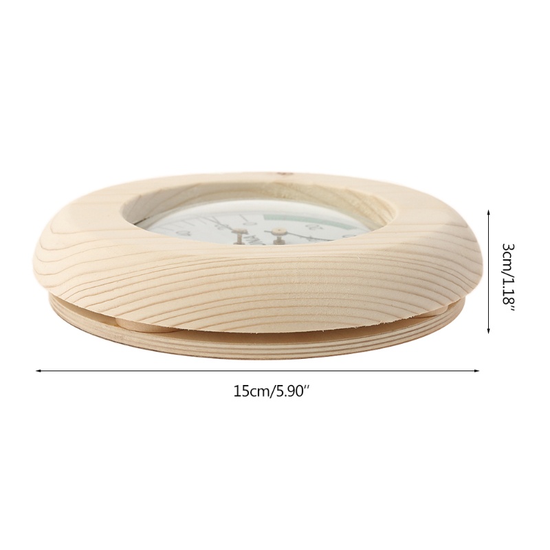 Máy Đo Nhiệt Độ Và Độ Ẩm Kỹ Thuật Số Bằng Gỗ Treo Tường Tiện Lợi