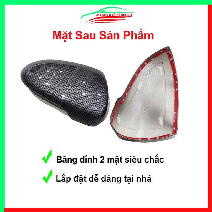 Ốp gương chiếu hậu Cerato 2019 2020 vân Cacbon bảo vệ chống trầy trang trí làm đẹp xe