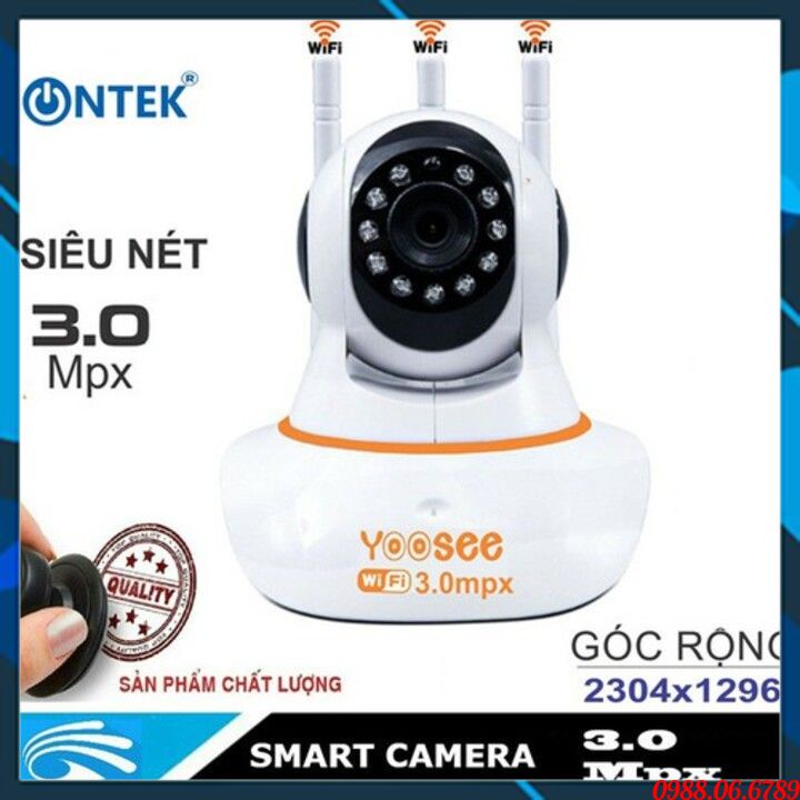 Camera Wifi Yoosee 3 râu 3.0Mpx⚡FREE SHIP⚡,mẫu mới nhất 2021,chuẩn Full HD 1080P-GIÁM SÁT CHUYỂN ĐỘNG,BÁO ĐỘNG,KHÔNG DÂY | BigBuy360 - bigbuy360.vn