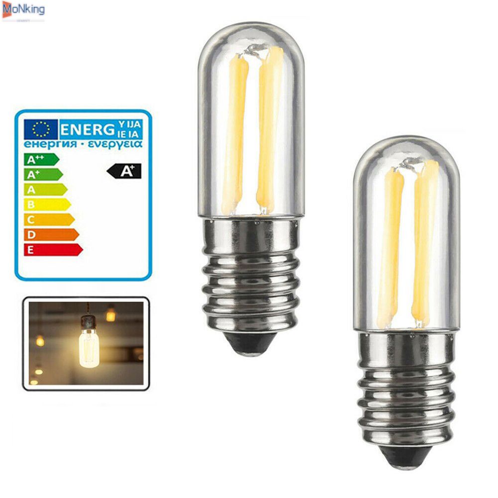 3W Vi Sóng Ánh Sáng E14 Đèn LED Đèn Ánh Sáng Mờ Bóng Đèn Tủ Đông Đèn Lạnh/Trắng Ấm 220V ^ MK ^