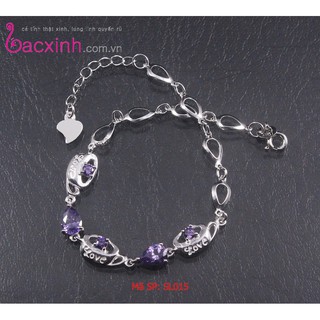 Lắc tay bạc Ý Bạc xinh -Chữ LOVE SL015