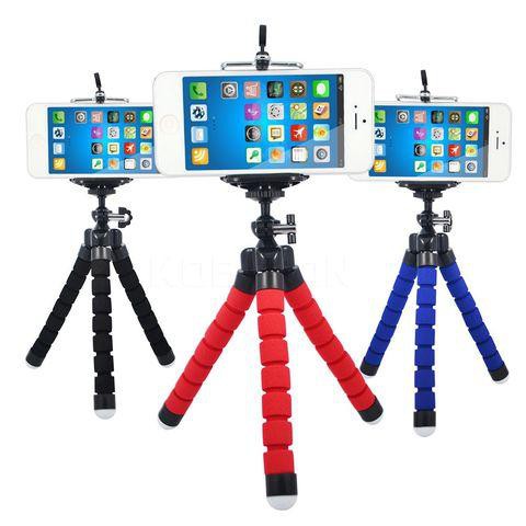 [Tripod mini] Giá đỡ 3 chân đa năng mini kèm đầu kẹp dùng cho máy ảnh, điện thoại - Tripod Bạch tuộc