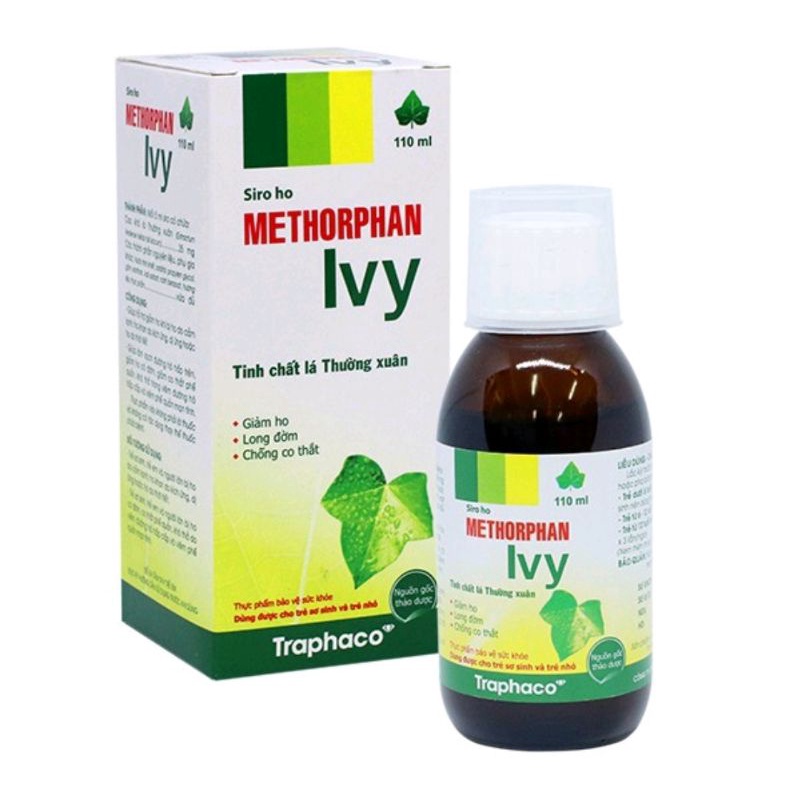 Methorphan bee  TRAPHACO siro chai 100ml giúp giảm ho. giảm đờm. giảm khản tiếng