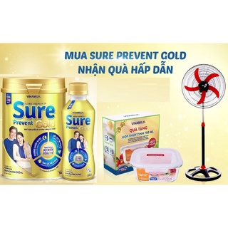 Combo 2 lon/có quà Sữa bột Vinamilk Sure Prevent 900g (Mẫu Mới Gold)