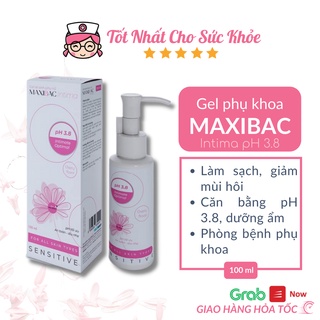 Gel vệ sinh phụ nữ Maxibac Intima pH3.8 chai 100ml
