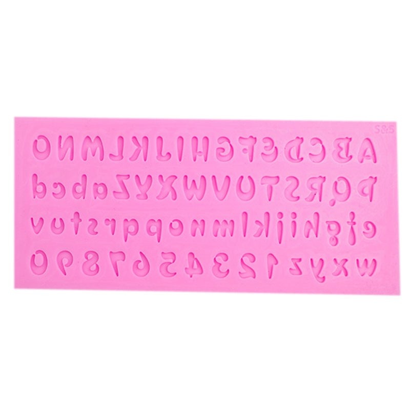 Khuôn Silicone Tạo Hình Chữ Và Số 3D Trang Trí Bánh