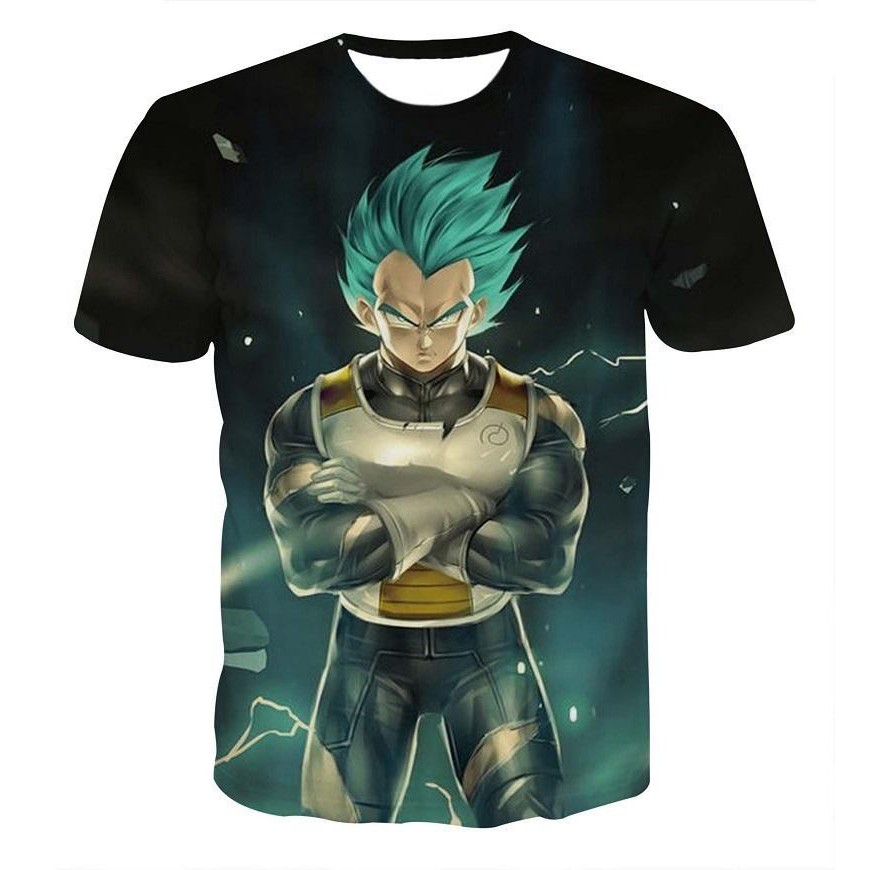 Áo thun nam in hình 3D Dragon Ball nhập khẩu (Mẫu 1-Xanh rêu), hàng nhập Quảng Châu