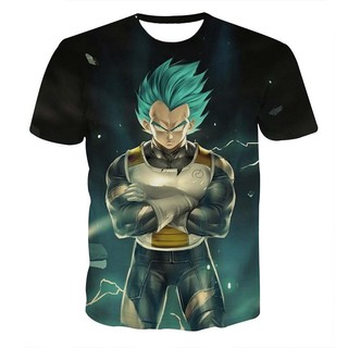 Áo thun nam in hình 3D Dragon Ball nhập khẩu (Mẫu 1-Xanh rêu), hàng nhập Quảng Châu
