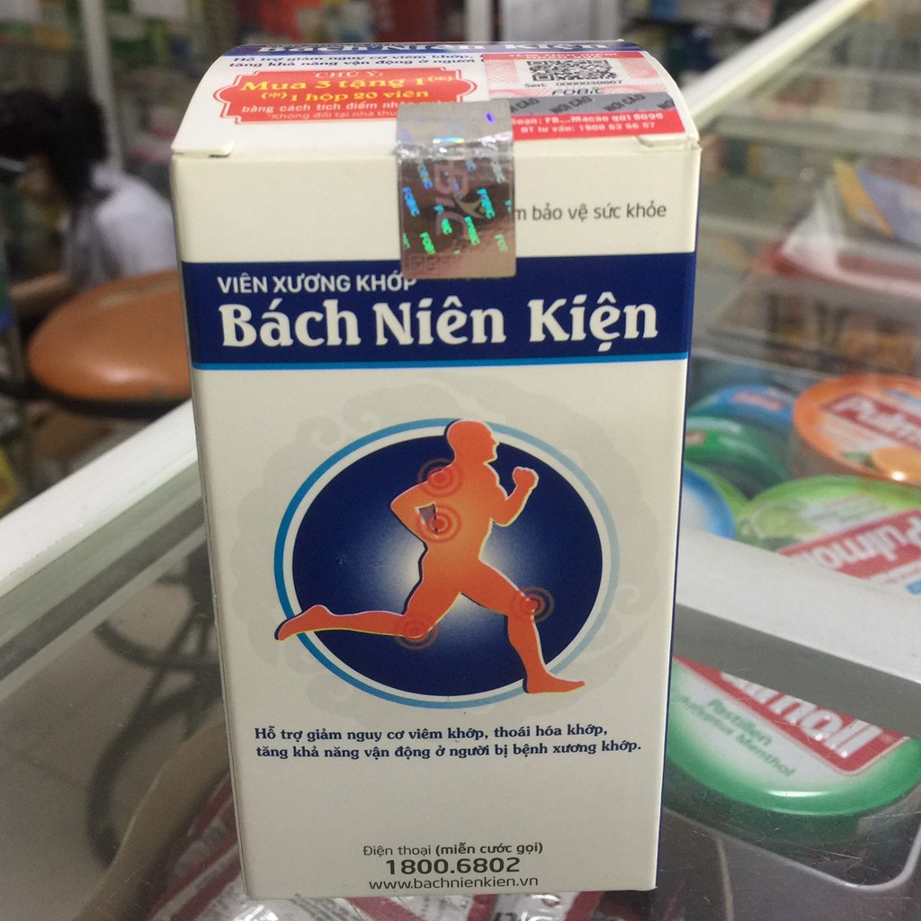 Viên xương khớp Bách Niên Kiện lọ 80 viên