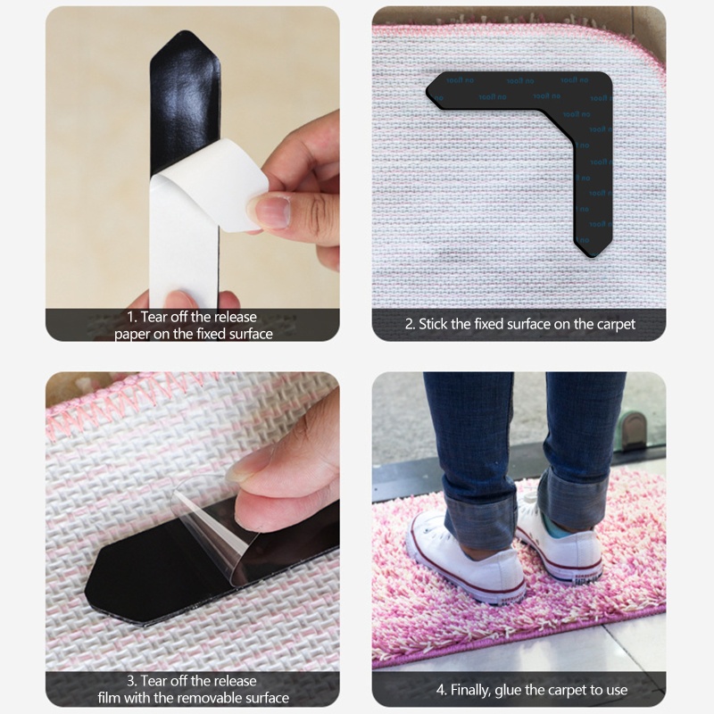 Set 4 / 8 Miếng Dán Chống Trượt Cho Sàn Gỗ