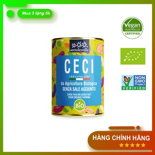 Đậu gà hữu cơ đóng hộp 400g Sottolestelle