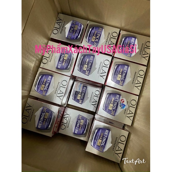 Kem dưỡng da ban đêm Olay Retinol 24 Max Night Hydrating Moisturizer Fragrance Free 48g