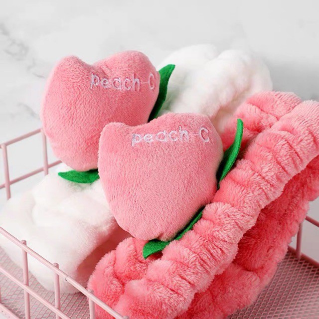 Băng đô rửa mặt hình trái đào xinh xắn