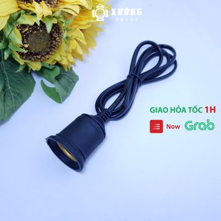 Đui đèn E27 dài 1m treo thả trang trí ngoài trời chống chịu nước