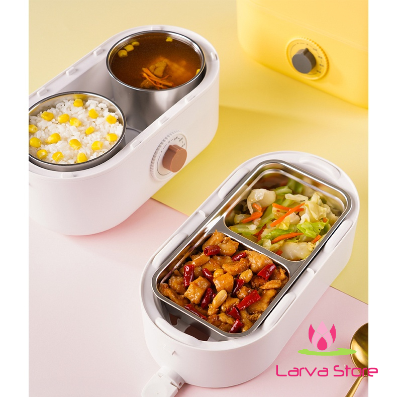 Hộp cơm điện chính hãng LocknLock EJR211PIK 1.3L (nấu cơm/ hâm nóng/ nấu súp/ giữ ấm)