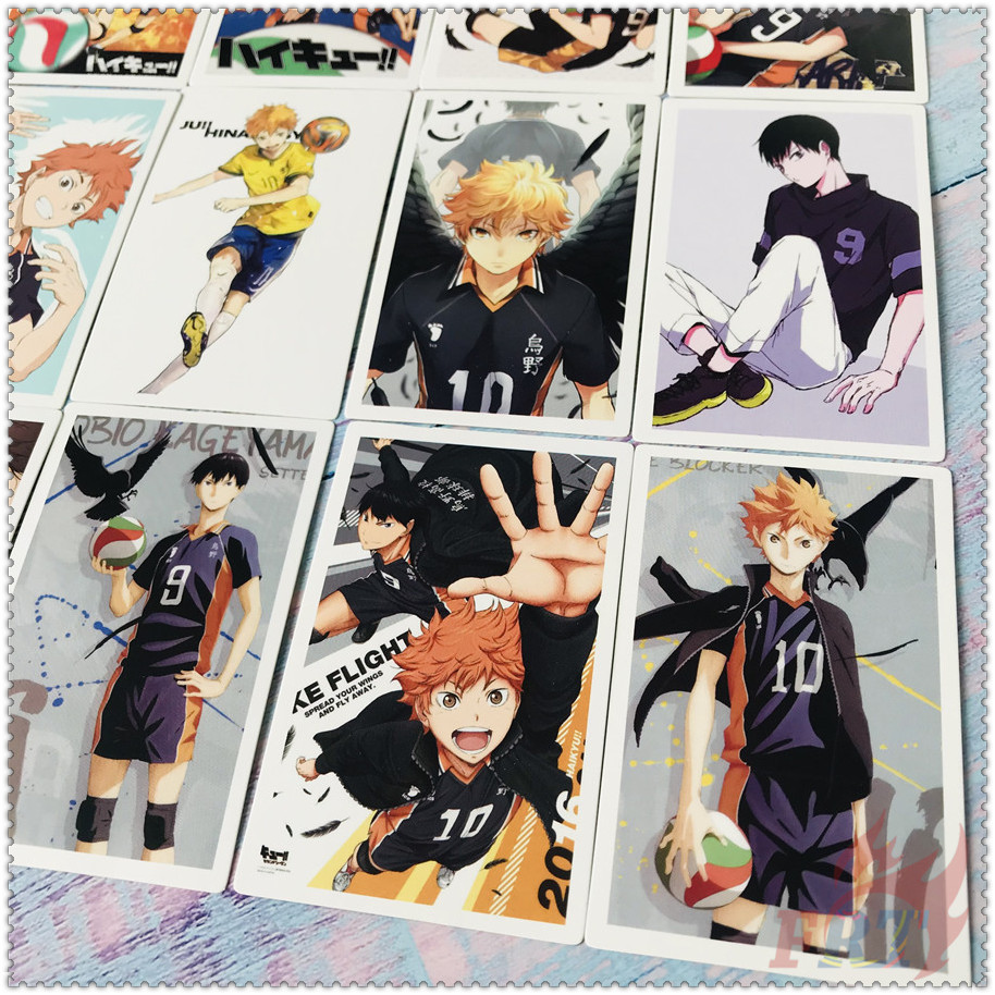 Hộp 30 Cái/ Hộp ✪ Haikyuu!! - Thẻ Hình Anime ✪ Bưu Thiếp Mini Kích Thước 5.5cm*8.8cm Dùng Làm Quà Tặng