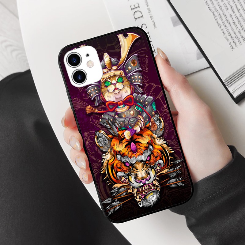 🐯 Ốp lưng hình xăm nghệ thuật 🐯 Mèo Hổ nam tính cực hot iphone 6s/6/7/8 plus/x/xr/xs max/11 pro max/12 promax TATTOO0014