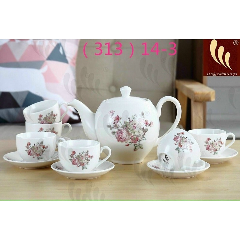 Bộ ấm pha trà màu xanh cổ vịt. bộ tách pha trà, ấm chén pha trà cao cấp, bộ tách pha trà xanh cổ vịt tay cầm điệu đẹp