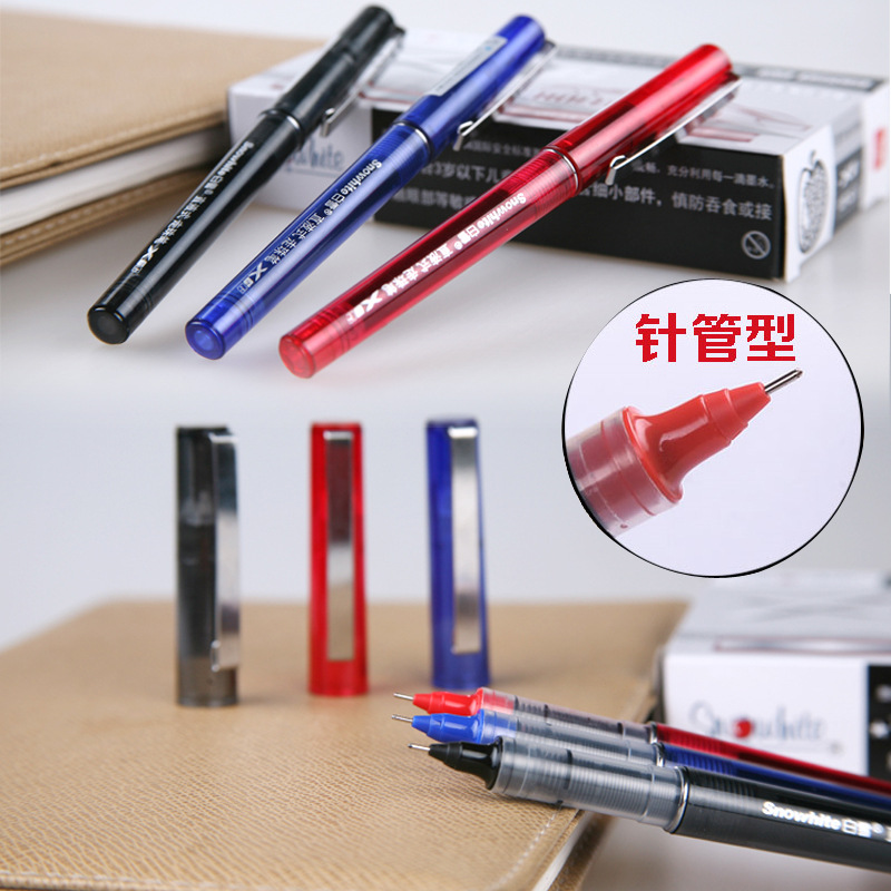 Bút Gel Ngòi 0.5mm Mực Gốc Nước Màu Đen / Đỏ / Xanh Dương