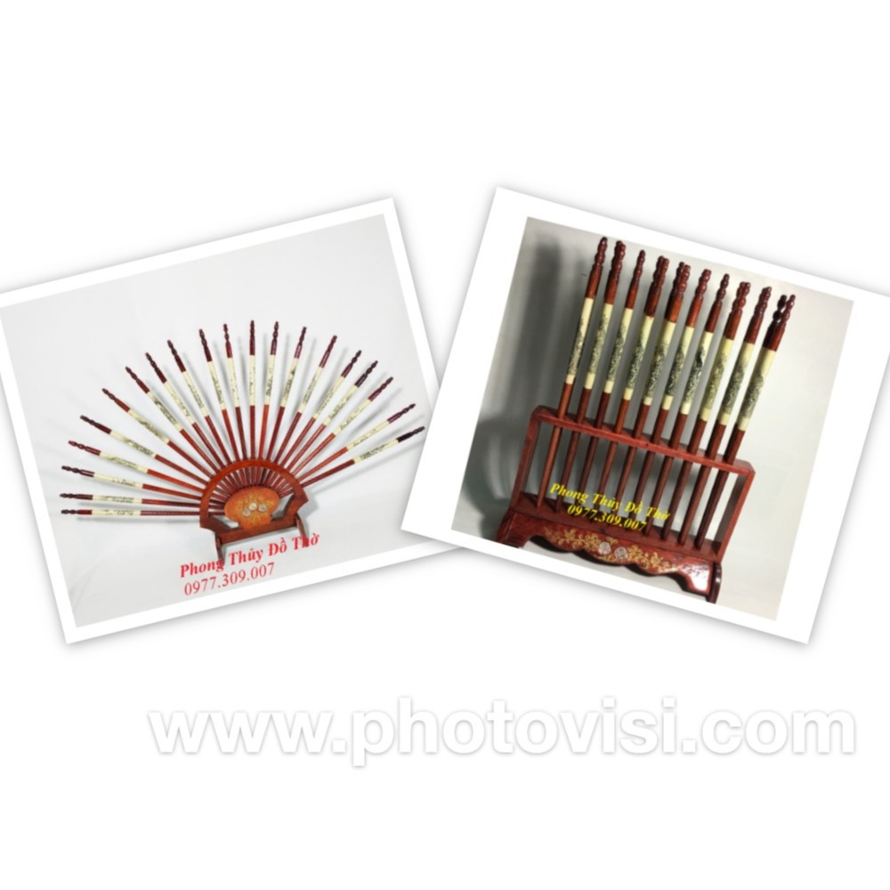 Đũa thờ bộ 10 đôi bằng gỗ đẹp