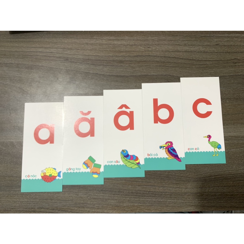 Combo Bộ Thẻ học thông minh 40 Thẻ Flashcard  Tổng Hợp Chữ Cái Và Chữ Số Cho Bé + tập tô nét cơ bản + 1 hộp chì 2B