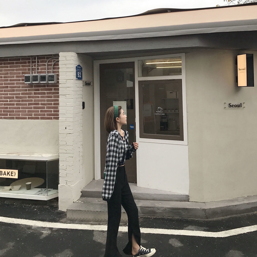 Set Áo Khoác Cardigan + Áo Hai Dây Dệt Kim Màu Sắc Tương Phản Thời Trang Cho Nữ | BigBuy360 - bigbuy360.vn